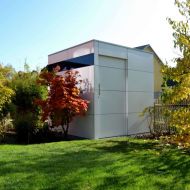Design Gartenhaus: Zeitlos und wartungsfrei dank HPL-Fassade